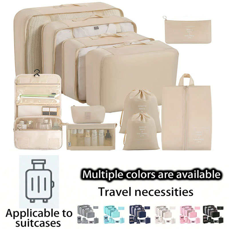 Travel Accessories Packing Cubes - 여행용 수납 가방 세트 7/8/9/10종 디지털