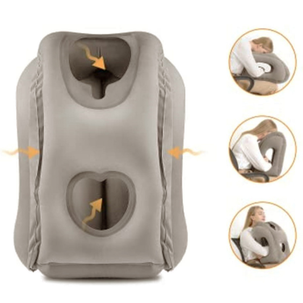 Travel Accessories For Long Haul Flights - 팽창식 여행용 베개, 목과 머리 지지대가