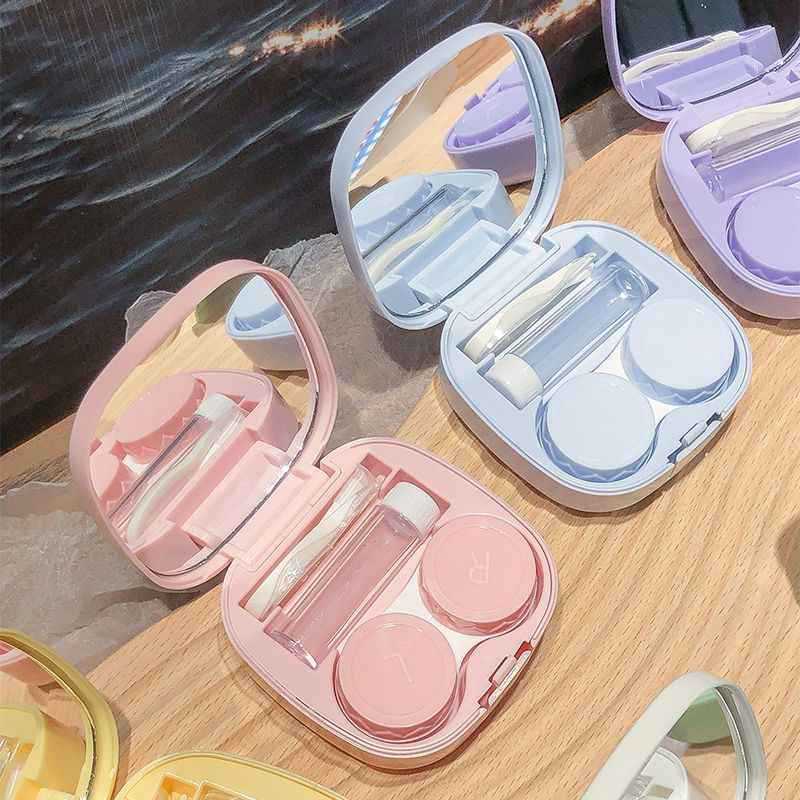 Travel Video Accessories - 1pcs 미니 스퀘어 콘택트 렌즈 케이스(여성용