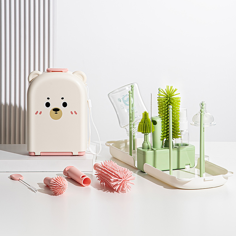 Travel Accessories For 3 Year Old - 여행용 젖병 브러시 세트 - 젖병,
