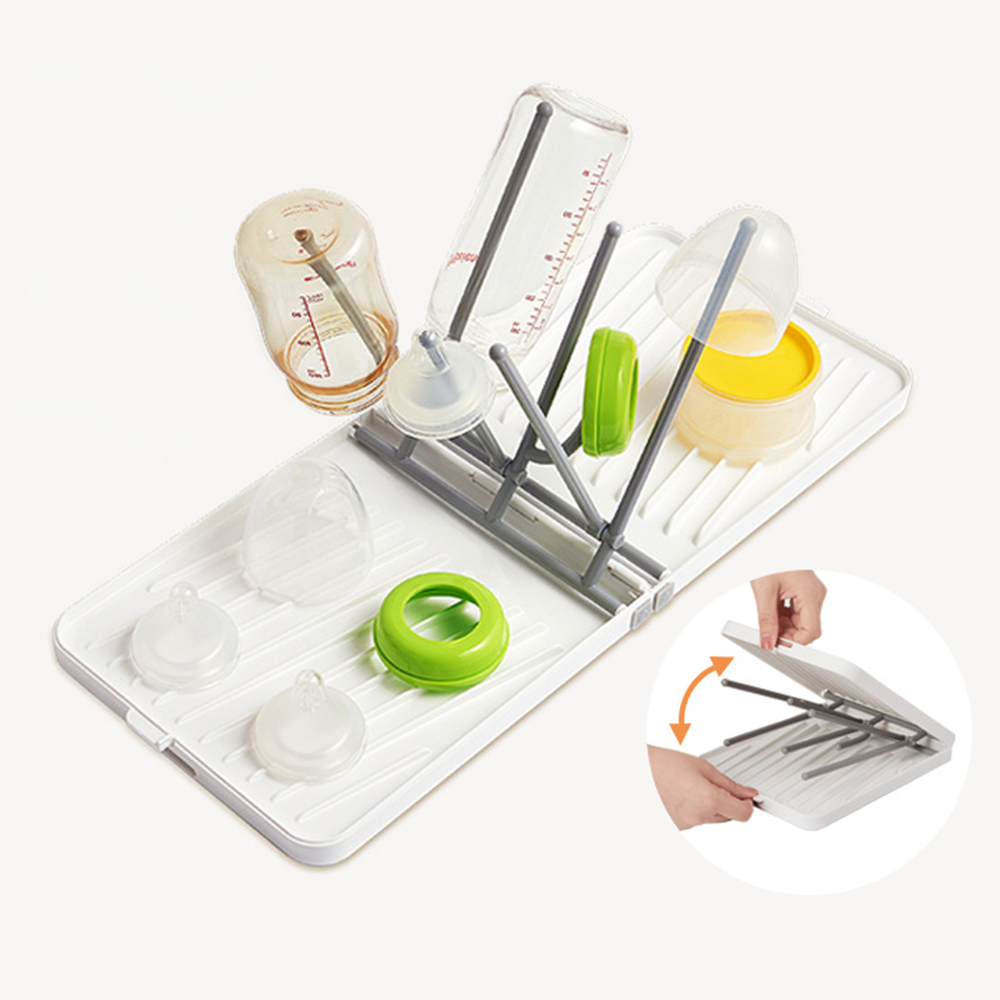 Travel Accessories For 3 Year Old - 트레이가 있는 접이식 아기 젖병 건조