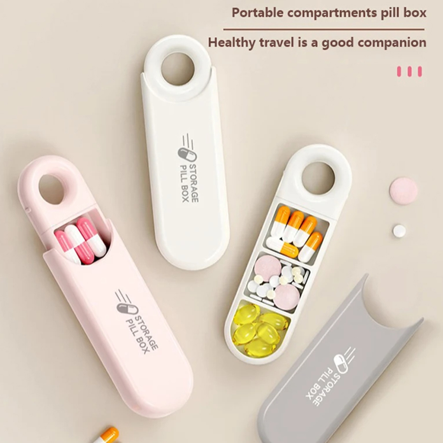First Aid Travel Kit - 휴대용 다채로운 3 공간 의학 케이스