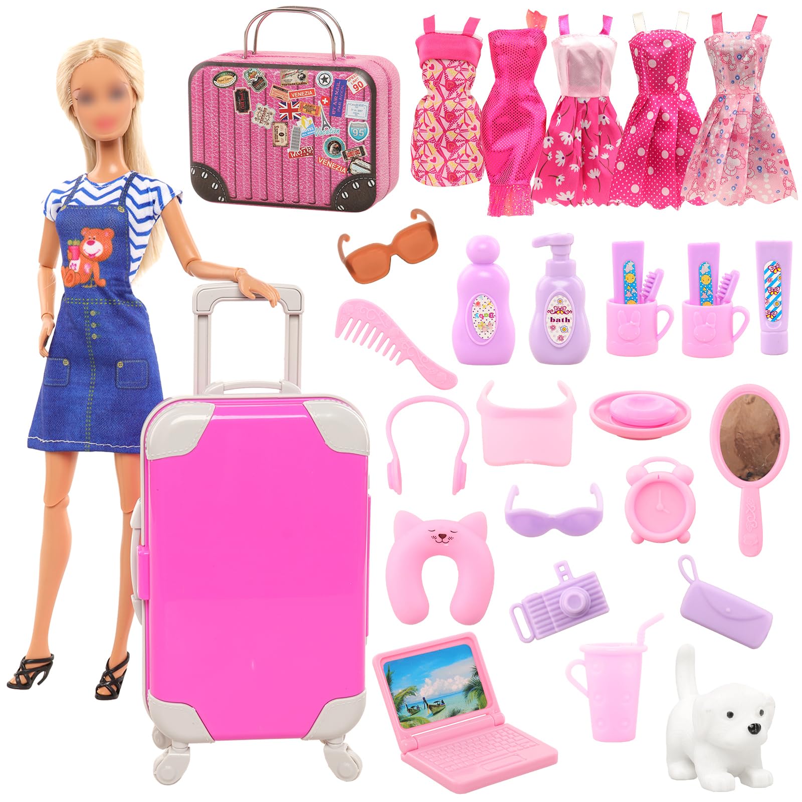 Travel Accessories With Kids - BARWA 여아용 인형 의류 및 액세서리