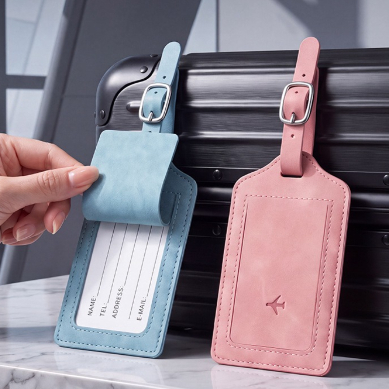 Travel Accessories Unique - 1개 PU 가죽 러기지 태그 여성