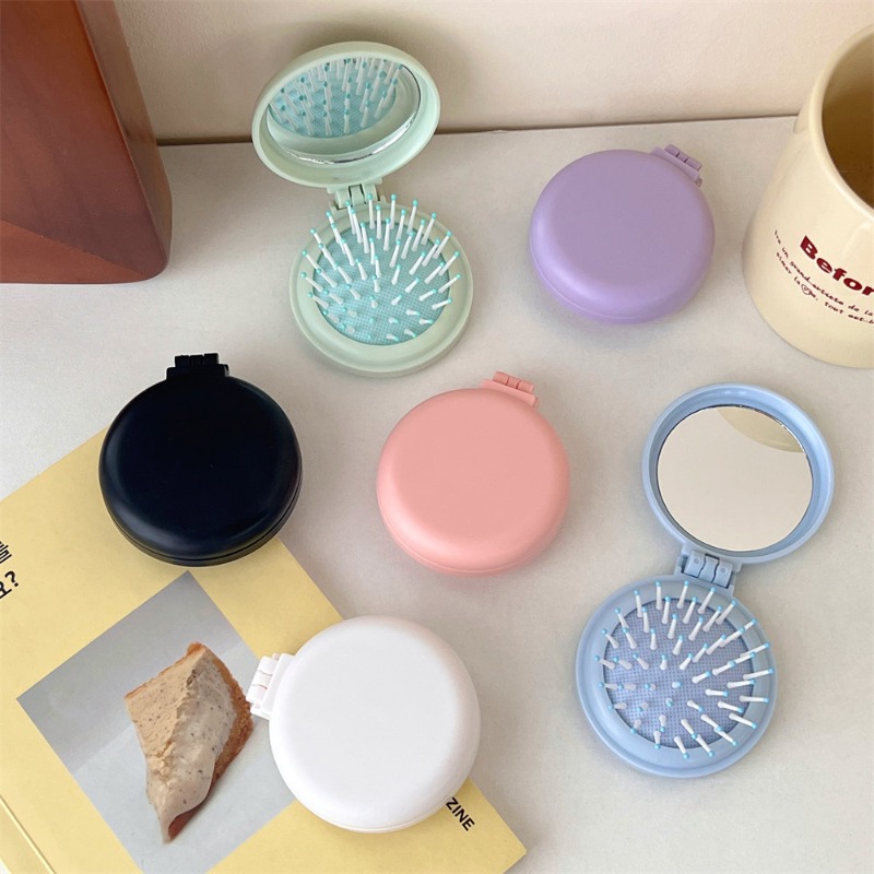 Travel Accessories With Kids - 미니 휴대용 여행 헤어 브러시, 어린이