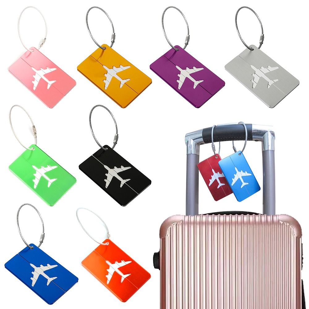 Travel Accessories Unique - 알루미늄 여행 수하물 태그, 재사용 가능한