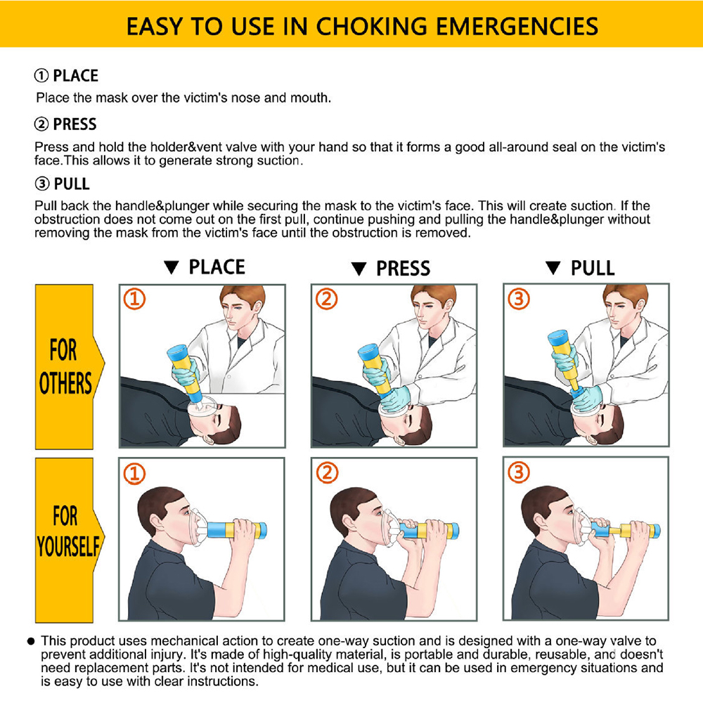 새로운 업그레이드 휴대용 질식 방지 장치 질식 응급 구 - First Aid Travel Kit 리뷰 및 가격