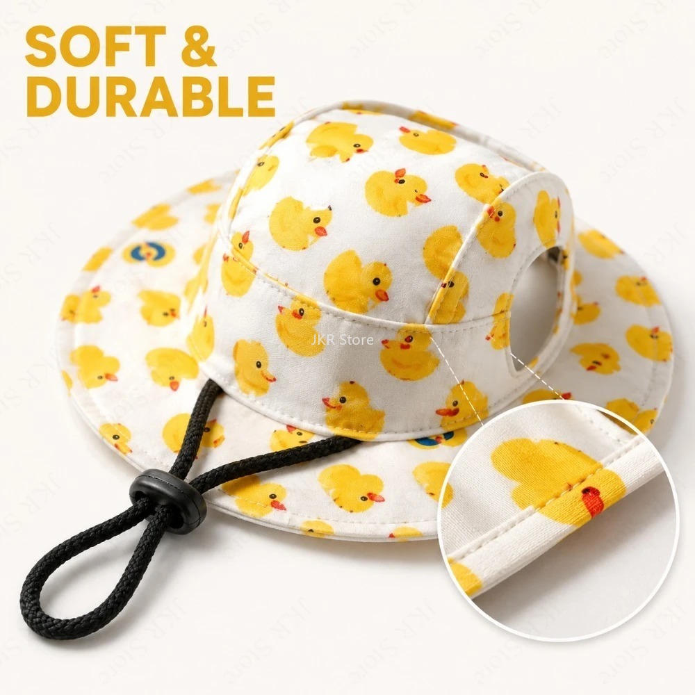 귀여운 프린트 애완견 모자, 소형 및 중형견용 조절 가 - Travel Accessories Dog 리뷰 및 가격