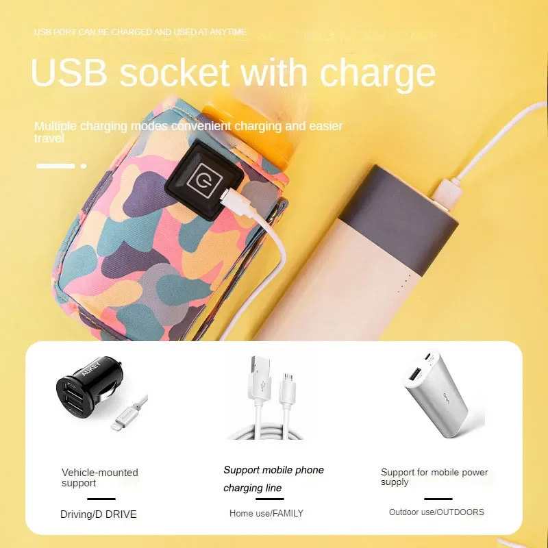 USB 밀크 워터 워머 유모차 절연 가방 아기 젖병 히 - Travel Accessories With Kids 리뷰 및 가격