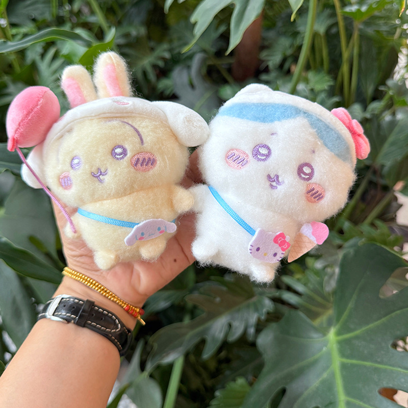 귀여운 여행용 플러시 키체인 부드러운 우사기 하치와레  - Travel Accessories With Kids 리뷰 및 가격