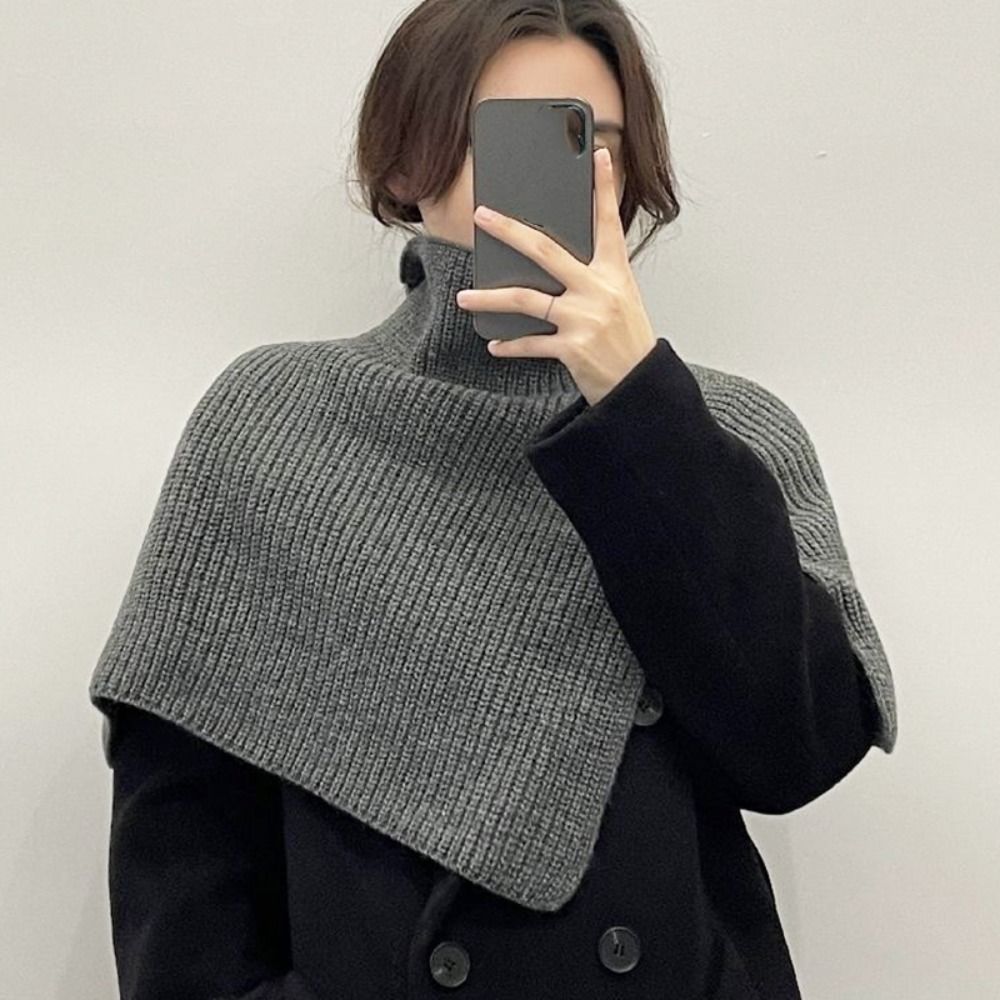 레트로 풀오버 니트 숄 따뜻한 두꺼운 하이넥 스카프 불 - Travel Accessories Neck 리뷰 및 가격