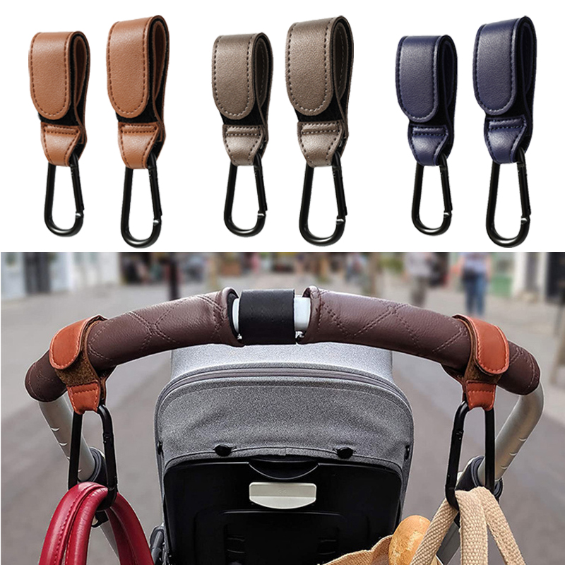 아기 유모차 후크 패션 PU 가죽 조정 가능한 유모차  - Travel Accessories For 3 Year Old 리뷰 및 가격