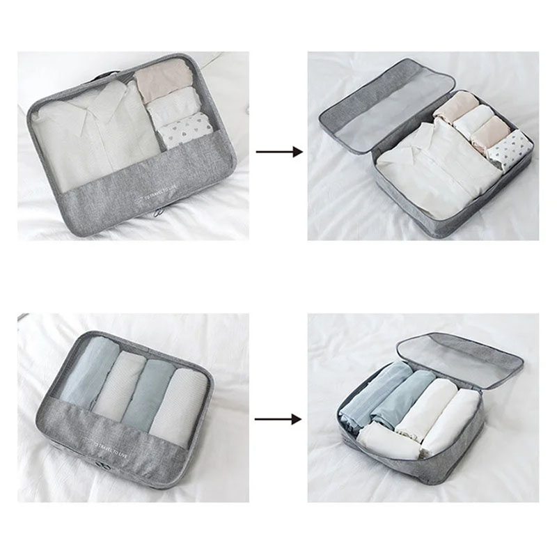 남녀공용 7종 여행용 짐 정리 큐브 세트, 방수 러기지 - Travel Accessories Pouch For Men 리뷰 및 가격