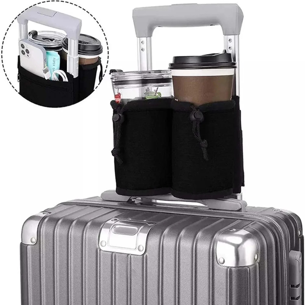 새로운 러기지 핸들 물병 홀더 가방, 듀얼 컵 보관 파 - Travel Accessories Unique 리뷰 및 가격