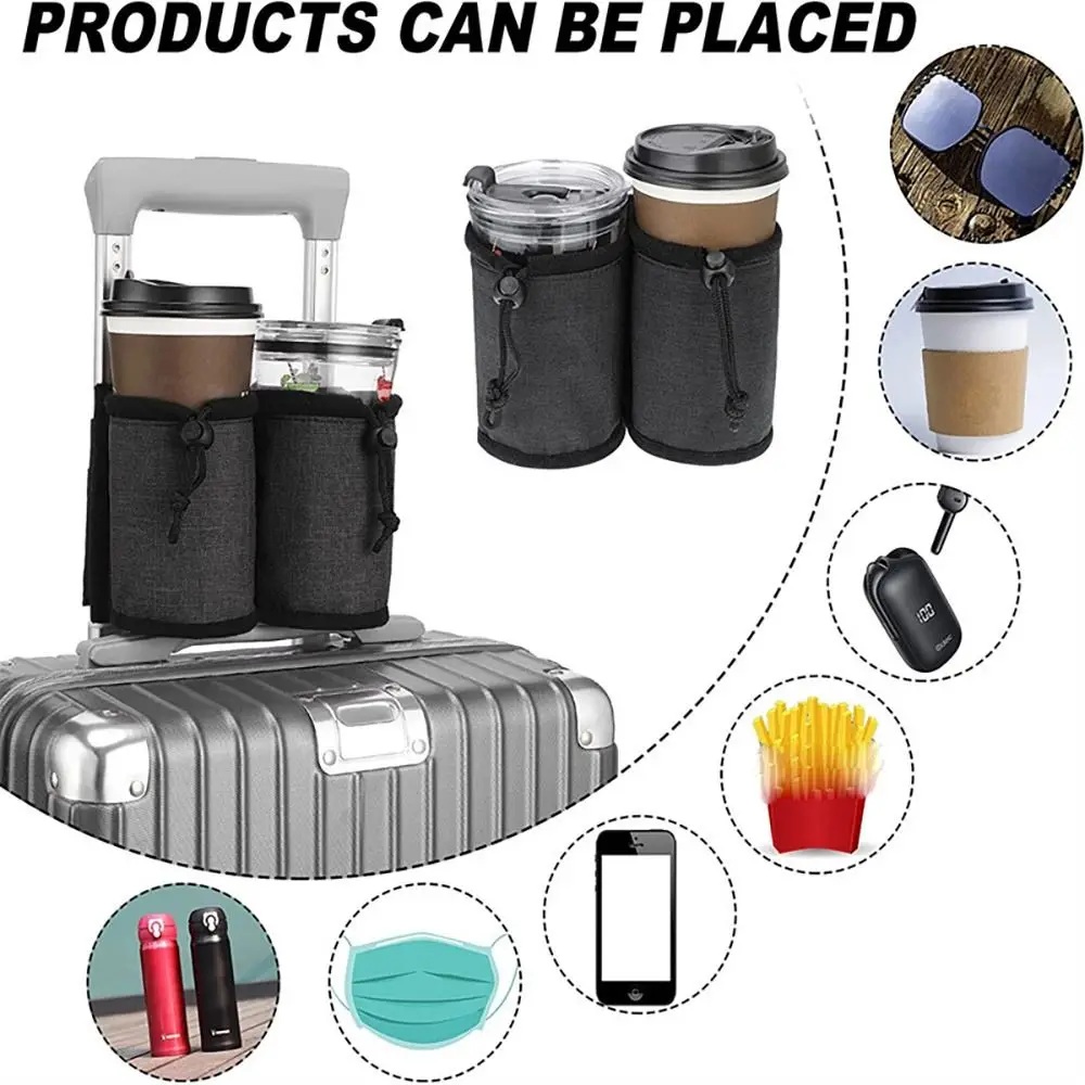 새로운 러기지 핸들 물병 홀더 가방, 듀얼 컵 보관 파 - Travel Accessories Unique 리뷰 및 가격