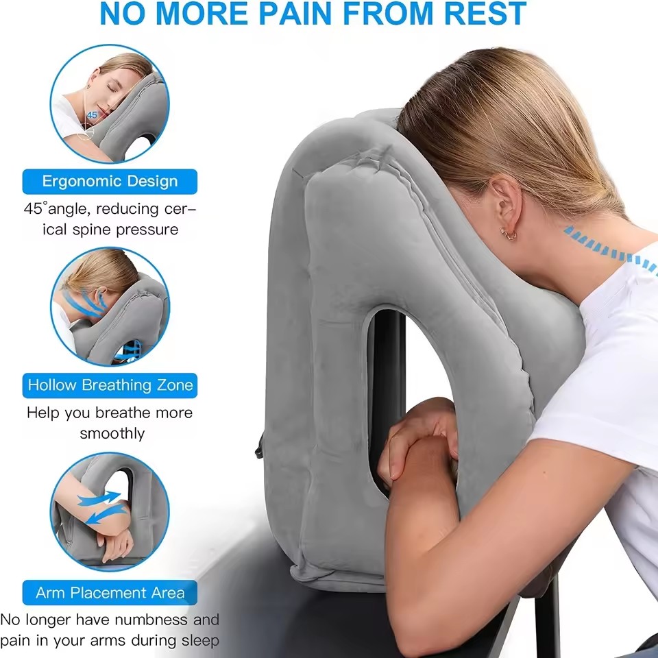 팽창식 여행용 베개, 목과 머리 지지대가 있는 여행용품 - Travel Accessories For Long Haul Flights 리뷰 및 가격