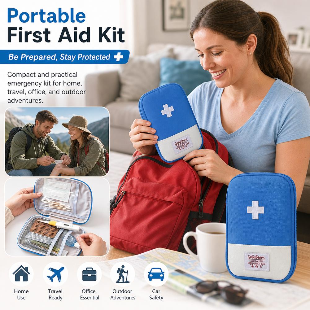 대용량 휴대용 구급상자 가방, 가정, 자동차, 여행,  - First Aid Travel Kit 리뷰 및 가격
