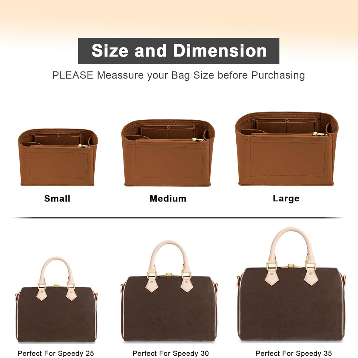 LV 스피디 20 25 30 35 플랩 핸드백용 내부  - Travel Accessories Lv 리뷰 및 가격