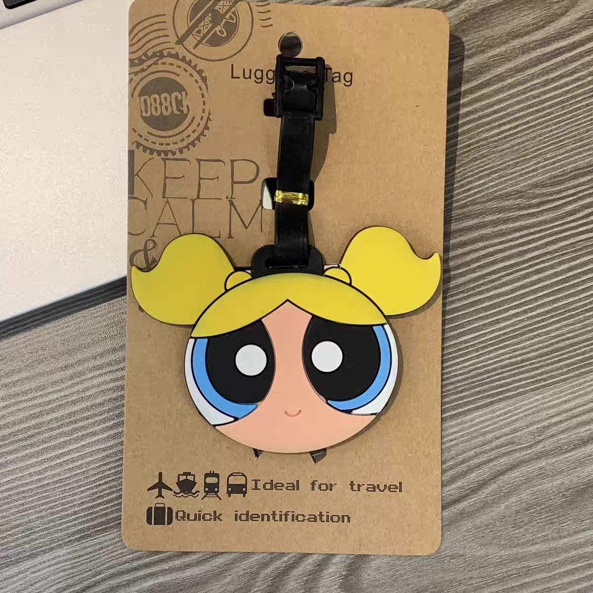 파워퍼프걸즈 가방 펜던트 귀여운 만화 캐릭터 수하물 태 - Travel Accessories Unique 리뷰 및 가격