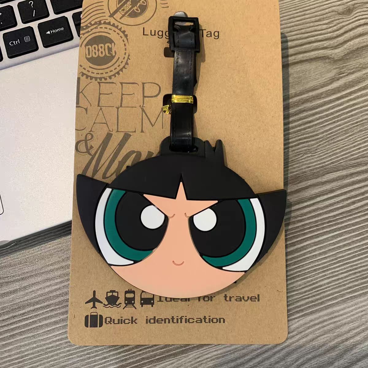 파워퍼프걸즈 가방 펜던트 귀여운 만화 캐릭터 수하물 태 - Travel Accessories Unique 리뷰 및 가격