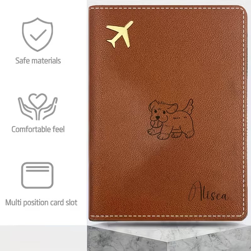 귀여운 개가 혀를 뻗은 디자인의 맞춤형 여권 커버, 여 - Travel Accessories Dog 리뷰 및 가격