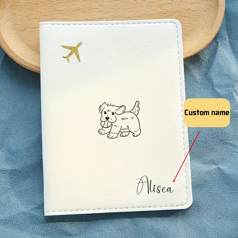 귀여운 개가 혀를 뻗은 디자인의 맞춤형 여권 커버, 여 - Travel Accessories Dog 리뷰 및 가격