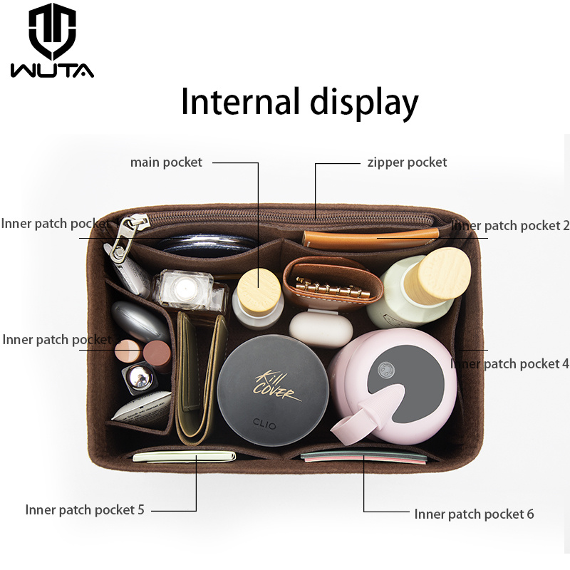 WUTA 펠트 삽입 가방 정리함, for LV spee - Travel Accessories Lv 리뷰 및 가격