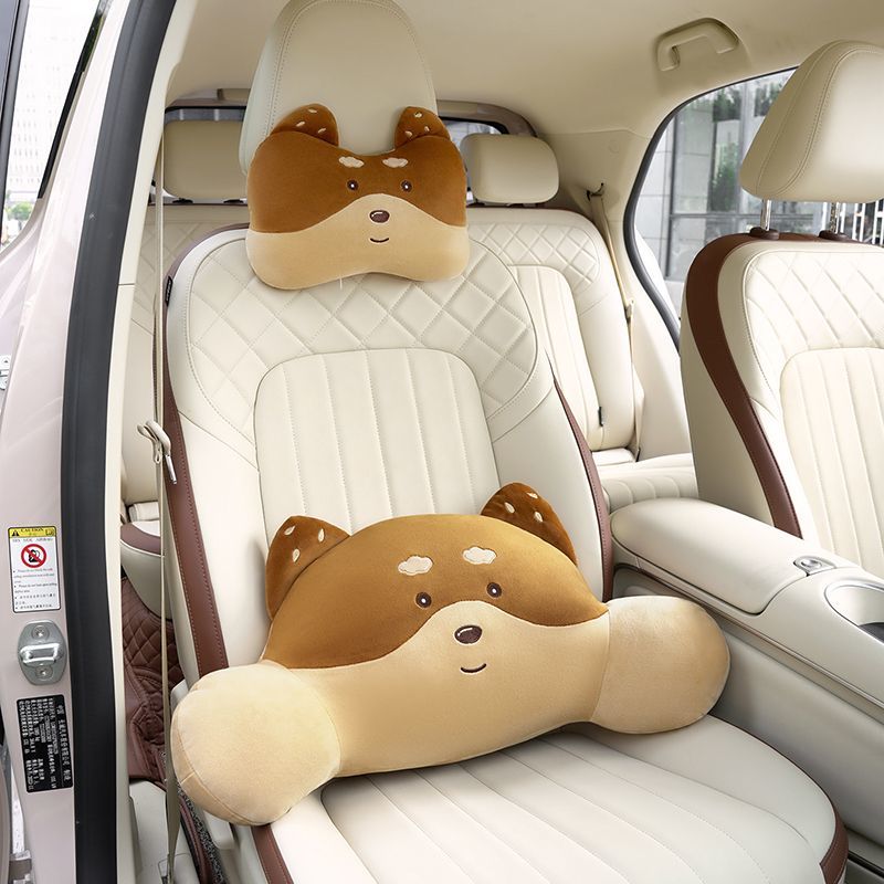 만화 팬더 자동차 시트 헤드레스트 베개 플러시 헤드 보 - Travel Accessories With Kids 리뷰 및 가격