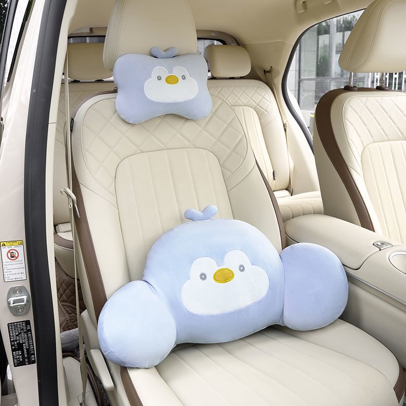 만화 팬더 자동차 시트 헤드레스트 베개 플러시 헤드 보 - Travel Accessories With Kids 리뷰 및 가격