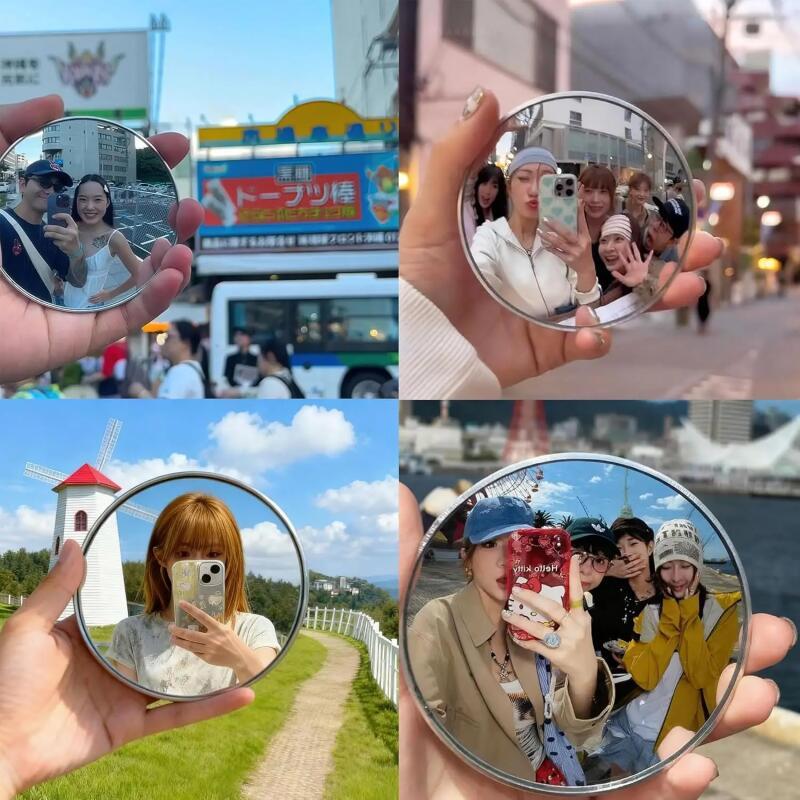 휴대용 셀카 거울, 휴대용 솔로 여행용 반사 볼록 거울 - Travel Video Accessories 리뷰 및 가격