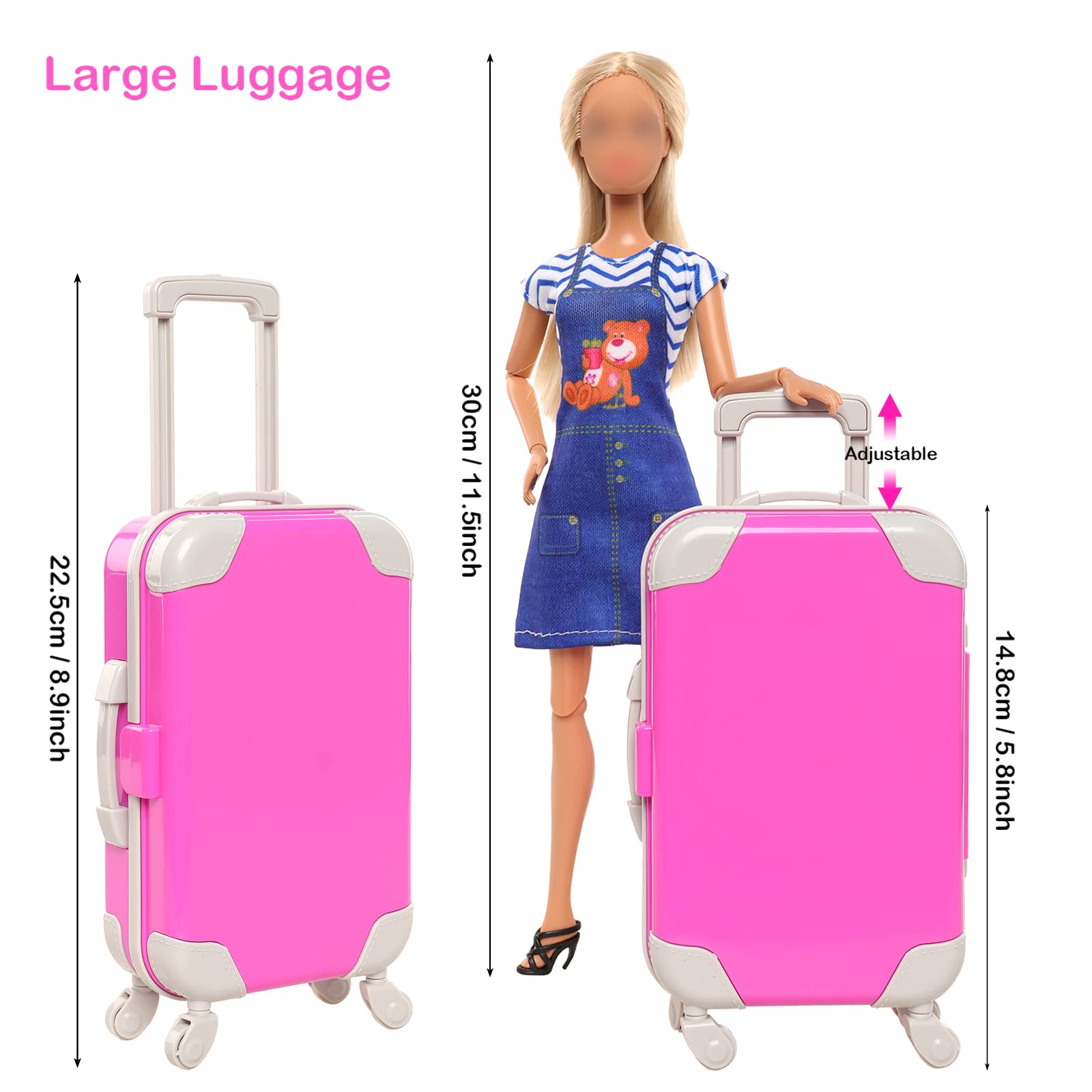 BARWA 여아용 인형 의류 및 액세서리 선물, 11. - Travel Accessories With Kids 리뷰 및 가격