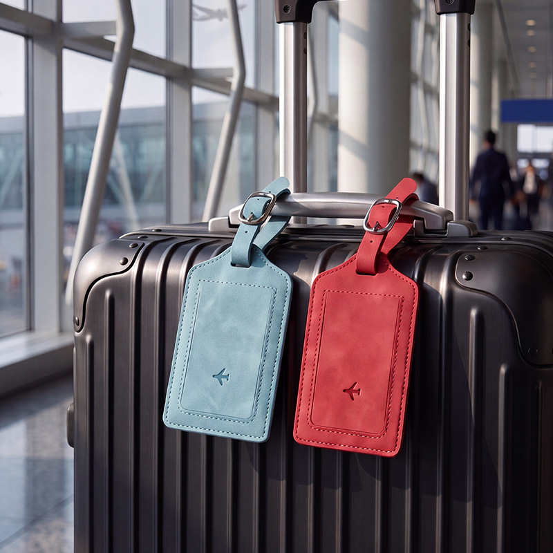 1개 PU 가죽 러기지 태그 여성 남성 여행 액세서리  - Travel Accessories Unique 리뷰 및 가격