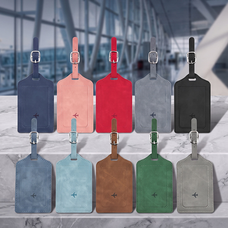 1개 PU 가죽 러기지 태그 여성 남성 여행 액세서리  - Travel Accessories Unique 리뷰 및 가격