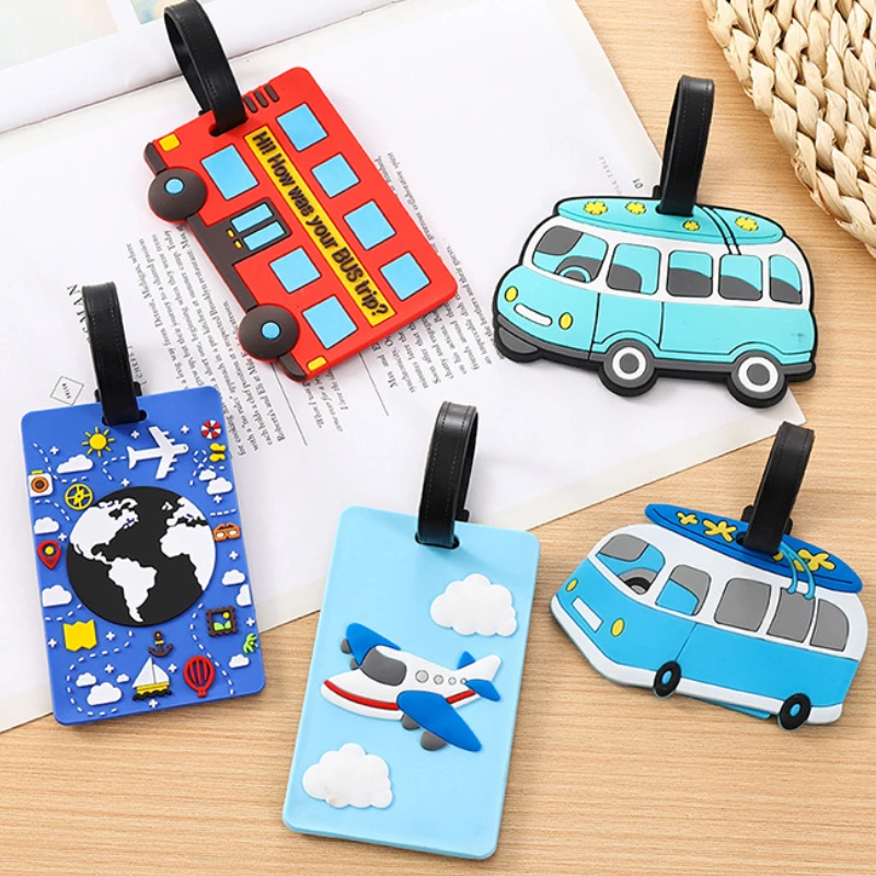 귀여운 만화 자동차 PVC 실리콘 수하물 태그 여행 수 - Travel Accessories Unique 리뷰 및 가격
