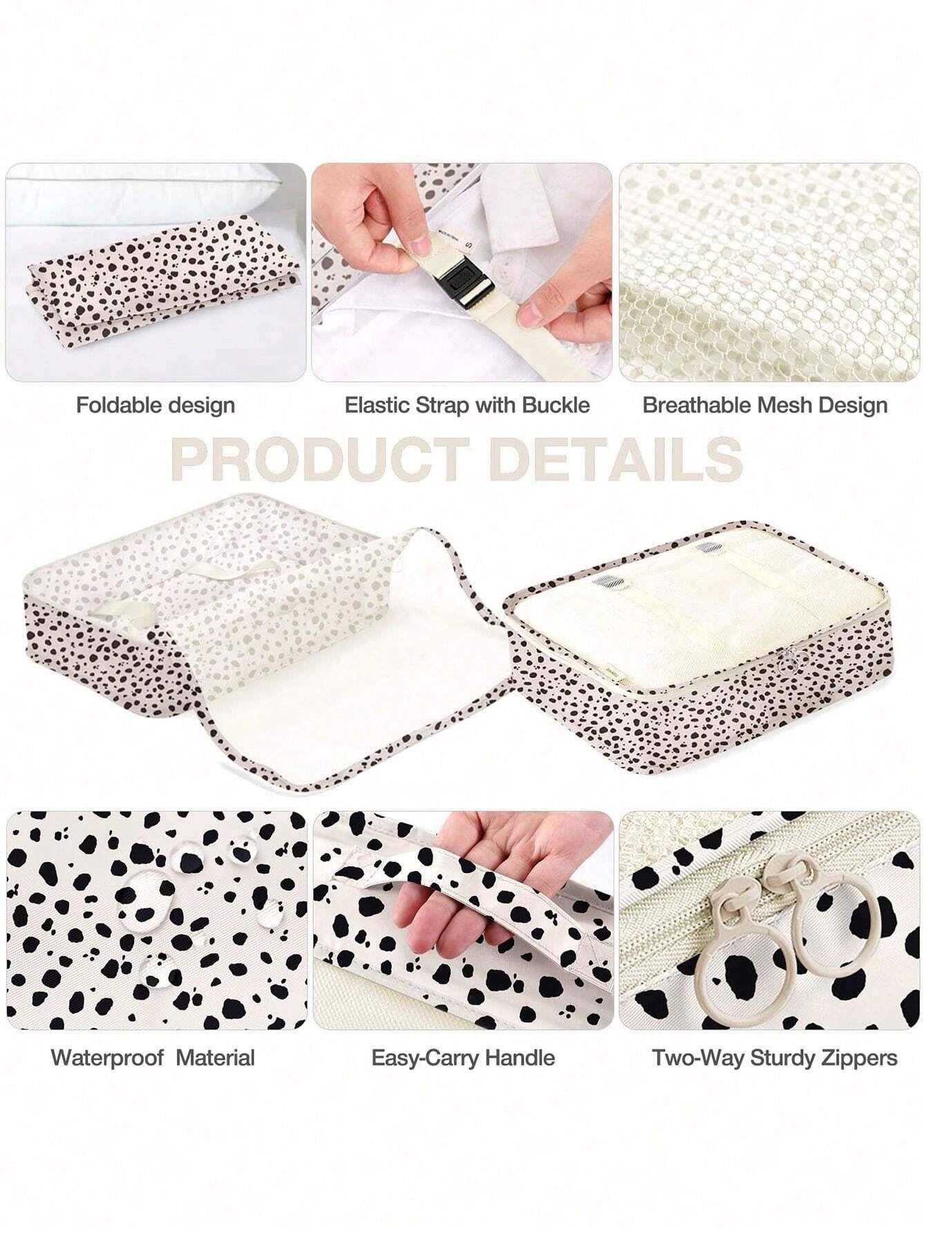 레오파드 7종 수납 가방 세트, 필수 여행 액세서리,  - Travel Accessories Packing Cubes 리뷰 및 가격