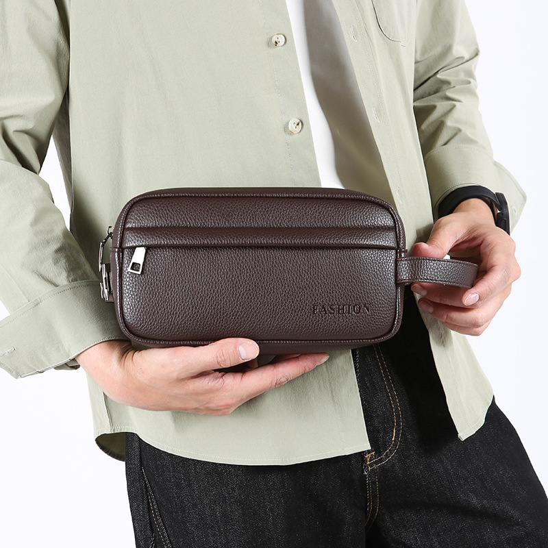 빈티지 남성용 핸드 클러치 백 대용량 손목 휴대용 파우 - Travel Accessories Pouch For Men 리뷰 및 가격