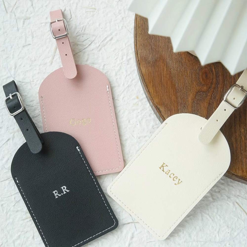 맞춤형 개인 이름 은색/금색 모노그램 비건 가죽 수하물 - Travel Accessories Unique 리뷰 및 가격
