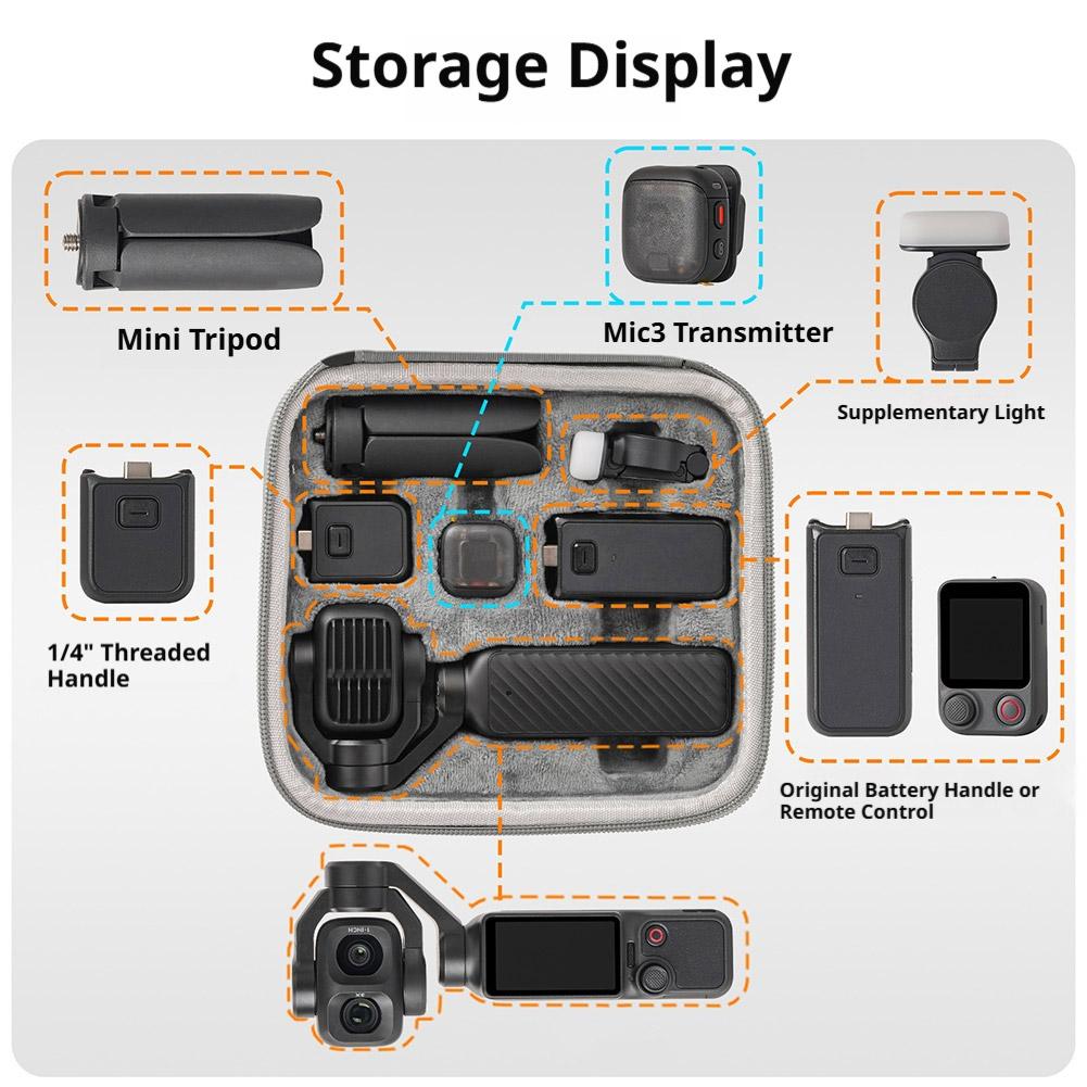DJI 오즈모 포켓 4P 휴대용 케이스 여행용 방수 보 - Travel Video Accessories 리뷰 및 가격