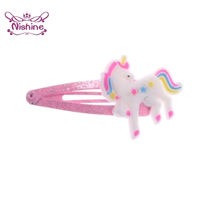 Nishine 10 개/몫 유니콘 헤어 클립 만화 동물 - Travel Accessories For 3 Year Old 리뷰 및 가격