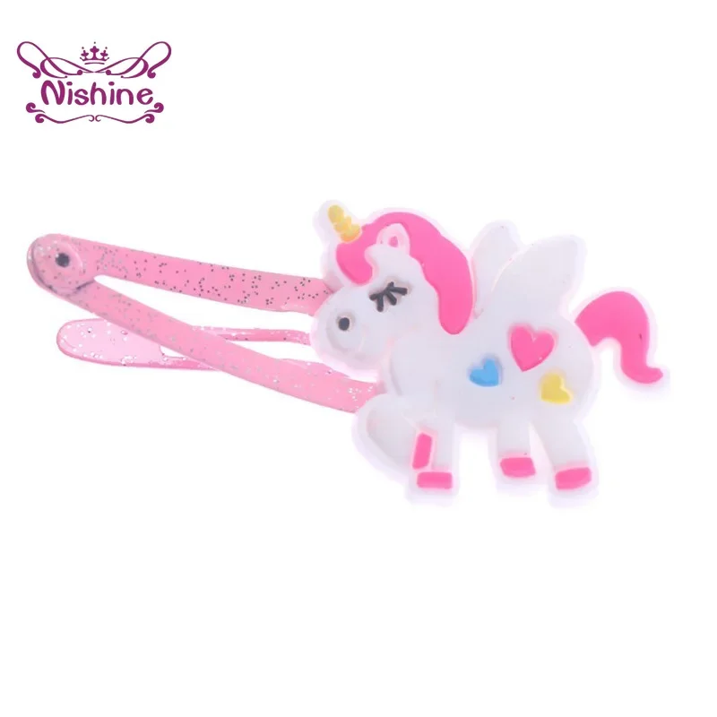 Nishine 10 개/몫 유니콘 헤어 클립 만화 동물 - Travel Accessories For 3 Year Old 리뷰 및 가격