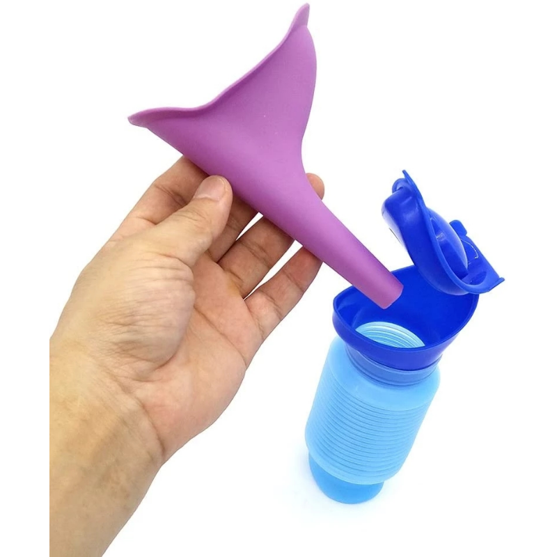 750ML 휴대용 서 오줌 병 수축 성인 소변기 자동차 - Travel Accessories With Kids 리뷰 및 가격